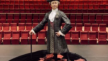 Li Cunxin AO dressed as Monsieur GM ahead of his return to stage for Kenneth MacMillan's Manon. 